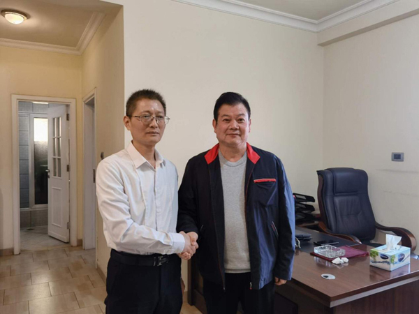 必赢网络游戏平台公司董事长王元旦一行接见中铁二局埃塞分公司